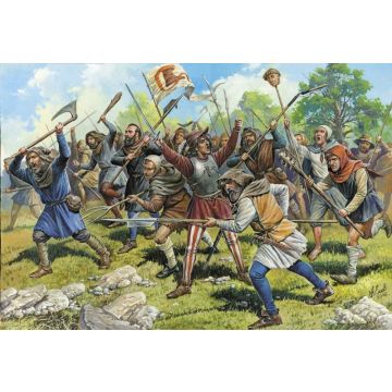 Zvezda - 1/72 MEDIEVAL PEASANTS ARMY XIII-XV A.D.(8/24) *