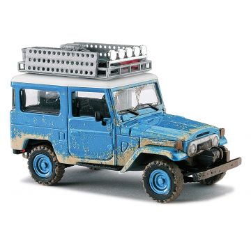 Busch - Toyota Landrover Cruiser J4 Offroad Blau 1960 (2/21) * - BA43023