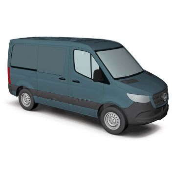 Busch - Mercedes-benz Sprinter 18 Kurz Kasten Grau 2018 (5/21) * - BA53401