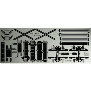 Hasegawa - 1/72 Kawanishi H8K2 Type 2, Photoätzteile