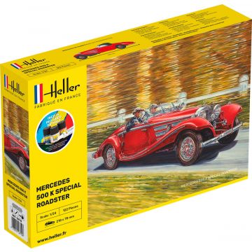 Heller - 1/24 Starter Kit Mercedes 500 K Special Roadsterhel56710