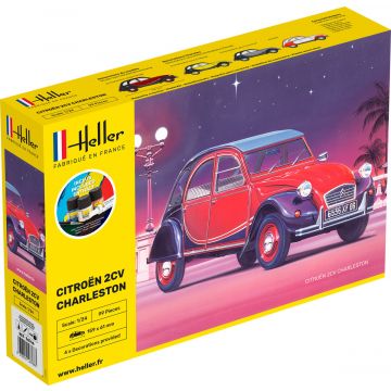 Heller - 1/24 Starter Kit Citroen 2cv Charlestonhel56766
