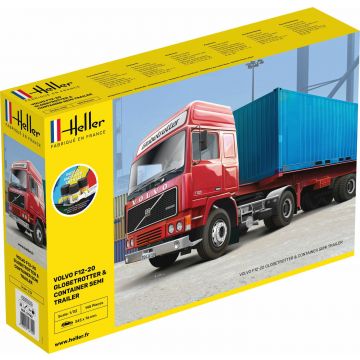 Heller - 1/32 Starter Kit Volvo F12-20 Globetrotter S.trailerhel57702