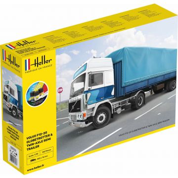 Heller - 1/32 Starter Kit Volvo F12-20 Globetrotter Tw.trailerhel57703