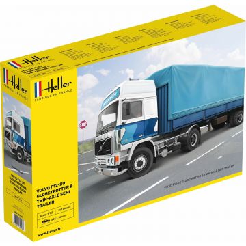 Heller - 1/32 Volvo F12-20 Globetrotter En Twin-axle Semi Trailerhel81703