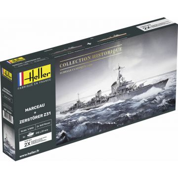 Heller - 1/400 Marceau + Zerstorer Z31 Twinsethel85009