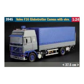 Italeri - Volvo F16 Globetrotter Canvas With Elev. 1:24 (Ita3945s)