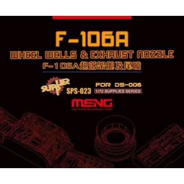 Meng - 1/72 F-106A, Räder & Auspuff, Resin