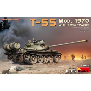 Miniart - T-55 Mod. 1970 W/omsh Tracks 1:35 (1/20) * - MIN37064