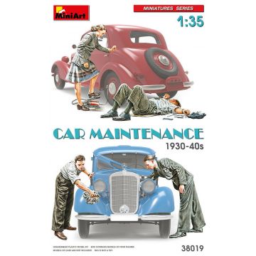 Miniart - Car Mainenance 1930-40s 1:35 (7/20) * - MIN38019