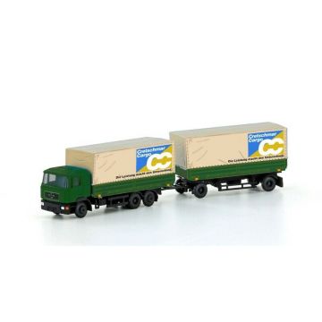 Minis - 1/160 Man F90 3-achs W.pritschen-hangerzug Cretschmar - MIS-LC4632