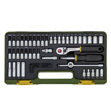 Proxxonindustrial - Dopsleutel-/bitset Met Ratel, 1/4"" (50-dlg.)