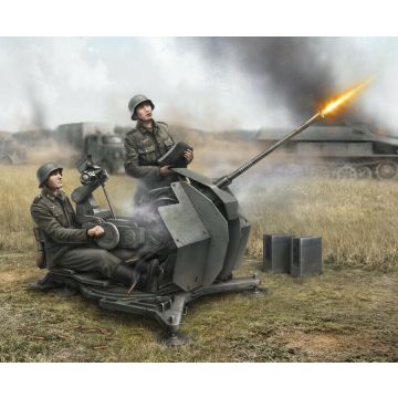 Zvezda - German Anti-aircraft Gun With Crew (Zve6117)